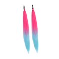 thumbnail image 2 of 2 extensiones de cabello de cola de caballo con lazo, elegantes extensiones de cola de caballo sintéticas para maquillaje de fiesta de disfraces. Rosa Azul, 2 of 7