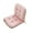 Pink, variant on Cinvoph 18"x15" Thickened Chair Cushion with Back Support & Ties Non-Slip Seat Cushion Soft Textured Seat Pad for Recliner Chair, Durable Comfortable Cushion for Indoor Outdoor Use, Khaki