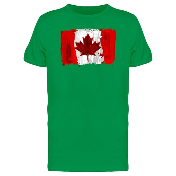 Grunge Canada Brush Flag Tee Men's -Image by Shutterstock