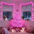 thumbnail image 2 of JMEXSUSS Pink Lights for Valentines Day Decor, 200 LED 66 Ft Pink Christmas String Fairy Lights Clear Wire Plug in for Bedroom Indoor Outdoor Girl's Room Valentines Decorations, 2 of 9
