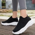 thumbnail image 2 of Domzle Womens Mens Slip on Walking Shoes Comfort Lightweight Casual Sneakers Non-Slip Breathable Work Shoes Mesh Sport Casual Fashion Running Sneakers White, 2 of 7
