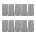 thumbnail image 3 of 10 piezas de placas de metal en blanco, letreros en blanco de acero inoxidable, placa de nombre montada en la pared, placa de nombre grabada para el hogar, oficina, negocio, letrero en blanco, 3 of 7