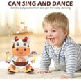 thumbnail image 2 of Baby Cow Musical Toy with Music & Lights, Walking Dancing Cow, Interactive Sensory Toy for Boys & Girls, Christmas Birthday Gift for Kids, 2 of 5
