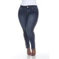 thumbnail image 1 of White Mark Women's Plus Size Super Stretch Denim with Cheetah Pannel, 1 of 5