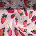 thumbnail image 5 of Strawberry Cloth Napkins, Pink Spring Summer Rustic Floral Fruit Washable and Reusable Dinner Napkins Set of 4, Table Napkin for Kitchen Party Birthday Wedding Hotel Housewarming 20"x20", 5 of 8