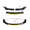 black and yellow, variant on Universal Front Lip Spoiler Sporty Front Skid Plate Front Bumper Lower Trim Diffuser Body Kit Modification Parts-dark green-General purpose
