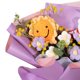 thumbnail image 4 of Ramo de flores de ganchillo, decoración del hogar, regalo, ramo de punto terminado para papá. Púrpura, 4 of 5