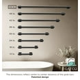 thumbnail image 3 of Gatco 948AMX Elevate 54" ADA Compliant Stainless Steel Grab Bar, Matte Black, 3 of 4