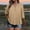 A05-Khaki, variant on Zivyakyro Fall Blouses for Women Plus Size Babydoll 3/4 Sleeve Casual Tops for Women Henley Flowy Plain Tops