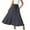 Gray, variant on Abomasnow Womens Maxi Skirt Basic Elastic High Waisted A-Line Long Skirt Casual Tie Front Flowy Palazzo Skilts S-2XL