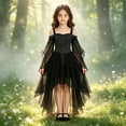thumbnail image 6 of Gothic Witch Costume Dress Off Shoulder Renaissance High Low Gown Lace Up Vintage Evening Outfit For Halloween Party Juniors Teens, 6 of 7