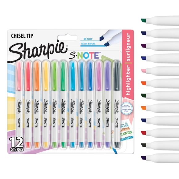 Rotuladores Sharpie S-Note Creative Coloring, 12 unidades