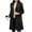 Black, variant on Womens Wool Coat Fall Winter Peacoat Single Breasted Trench Coat Pea Coats Jackets Fleece Warm Outwear Cozy Soft Outerwear Trendy Jacket Tops(Beige,XXL)