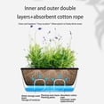 thumbnail image 4 of QualitChoice 1/2/3 Plastic Rectangular Flowerpot Absorbing Water Vegetable Pots Succulent Plant Basin For Garden Greenhouse Growing Blue 1 Pc, 4 of 6