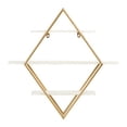 thumbnail image 2 of Main + Mesa Wood and Gold Diamond Wall Shelf, 2 of 4