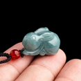 thumbnail image 4 of Wealth and Good Luck - Grade A Natural Jade Rabbit Necklace - Exquisite Charm for Prosperity and Fortune - Beautiful Jewelry Gift for All, 4 of 5