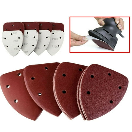 

PIXNOR 40pcs Grit 14cm Mouse Sander Pads Sanding Sheets Discs Self-adhesive Pads Mixed 40 80 120 240