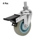 thumbnail image 1 of 4 Uds. Ruedas de freno fijas de PVC silenciosas con ruedas para muebles de 3 pulgadas VoborMX herramienta, 1 of 8