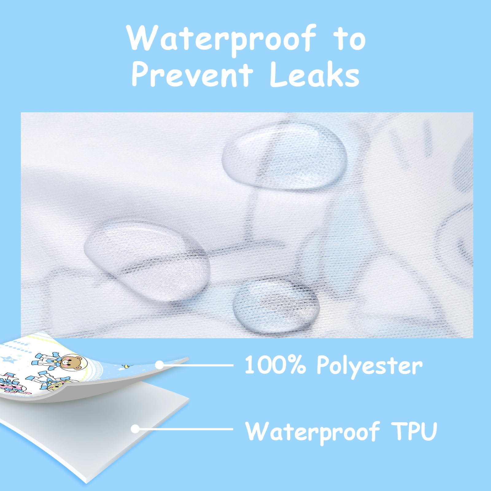 Littleforbig Washable Adjustable Reusable Waterproof Cloth Adult Diaper Wrap Cover One Size - Astro Babies