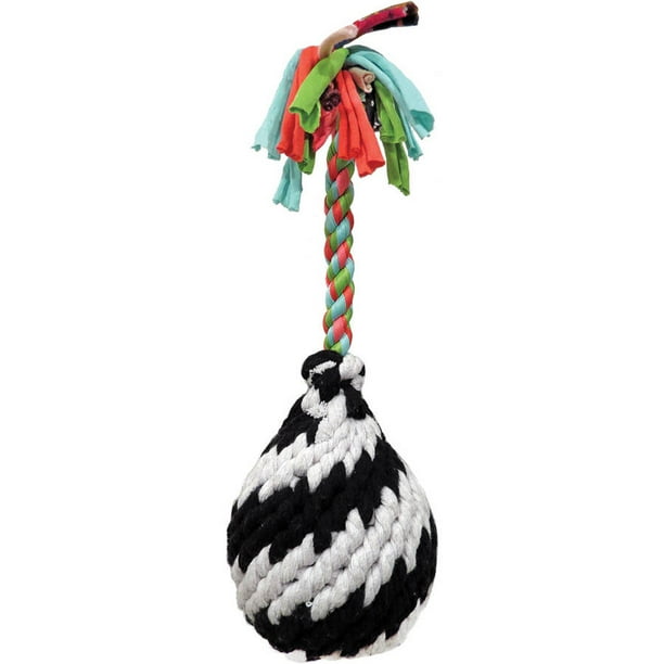 Super Scooch Squeak Rope R Ball Dog Toy, 11" - Walmart.com - Walmart.com