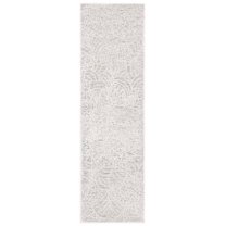 SAFAVIEH Precious Fabiana Geometric Runner Rug, Grey/Ivory, 2'3" x 8'