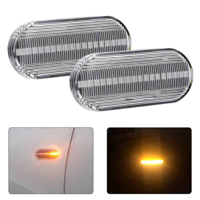Luz de señal LED, 1 par DC12V 18 Luz de señal de giro Luz de posición lateral Instalación sencilla