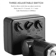 thumbnail image 4 of 2X 220V Mini Human Body Sensor Body Sensor Switch LED Flood Light PIR Motion Sensor Adjustable Black, 4 of 5