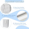 thumbnail image 3 of Uxcell Laundry Basket, Large Collapsible Laundry Hamper Clothes Hamper for Bathroom Bedroom Dorm Grey Stripe, 3 of 7