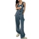 thumbnail image 1 of Monos casuales para mujer, Monos de pierna recta Monos de pierna recta a la moda Monos de mujer con bolsillos Diseñado con precisión, 1 of 8