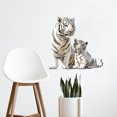 thumbnail image 2 of Adhesivos de pared con diseño de tigre blanco, PVC, autoadhesivos, 29 x 31 cm, 2 of 4