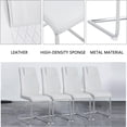 SUDICA 7pc Dining Table Set, 63 Inch Glass Top with U Base - Walmart.com