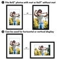 thumbnail image 6 of Americanflat 11x17 Picture Frame with Polished Plexiglass with 8x12 Mat 2 Pack Display Photo Galleria - Black, 6 of 8