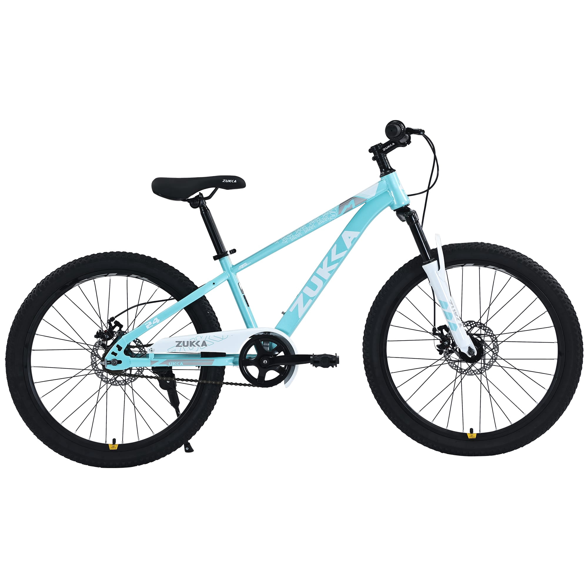 24 Inch Mountain Bike for Kids 9-12 Years, Steel Frame Kids Bike with Dual Disc Brakes, 24" Youth Bicycle with Suspension Fork