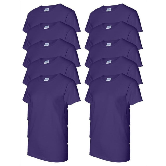 Gildan T-Shirt Sans Coutures Prélavé pour Femmes, Lot de 10