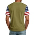 thumbnail image 5 of Fabrcox 1776-2026 250 th Anniversary of USA Shirt Flag Print Short Sleeve 4th of July T Shirts for Men Independence Day Men's Patriotic Shirts Green XXL, 5 of 5