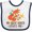 White and Navy, variant on Inktastic Great Auntie Loves Me Fox Boys or Girls Baby Bib