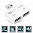 thumbnail image 4 of OZEA- Usb 2.0 2-Port, Portable 2-Port Usb Hub, Usb Twin Charger Adapter 2.0 Hub, Ma..., 4 of 6