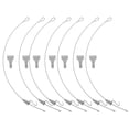 thumbnail image 2 of 10 Sets Picture Hanging Wires Rope Hooks Kit Picture Display Hanging Wire Hooks, 2 of 5