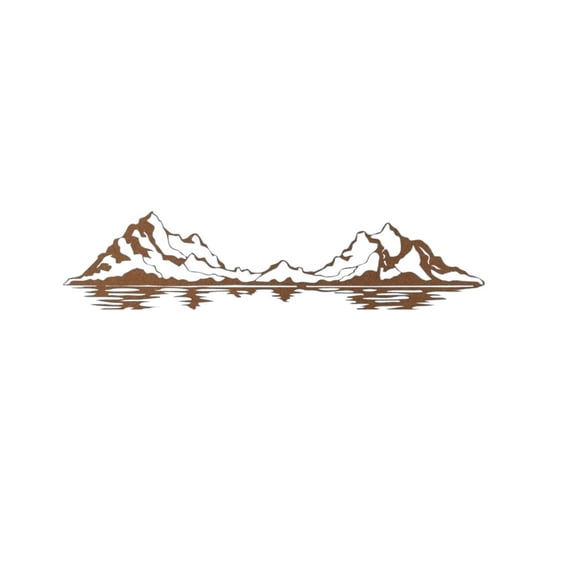 Metal Mountain Art, Metal Wall Art