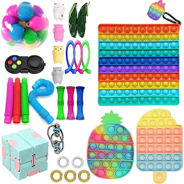 Juguete sensorial Push Bubble Fidget para aliviar el estrés del autismo