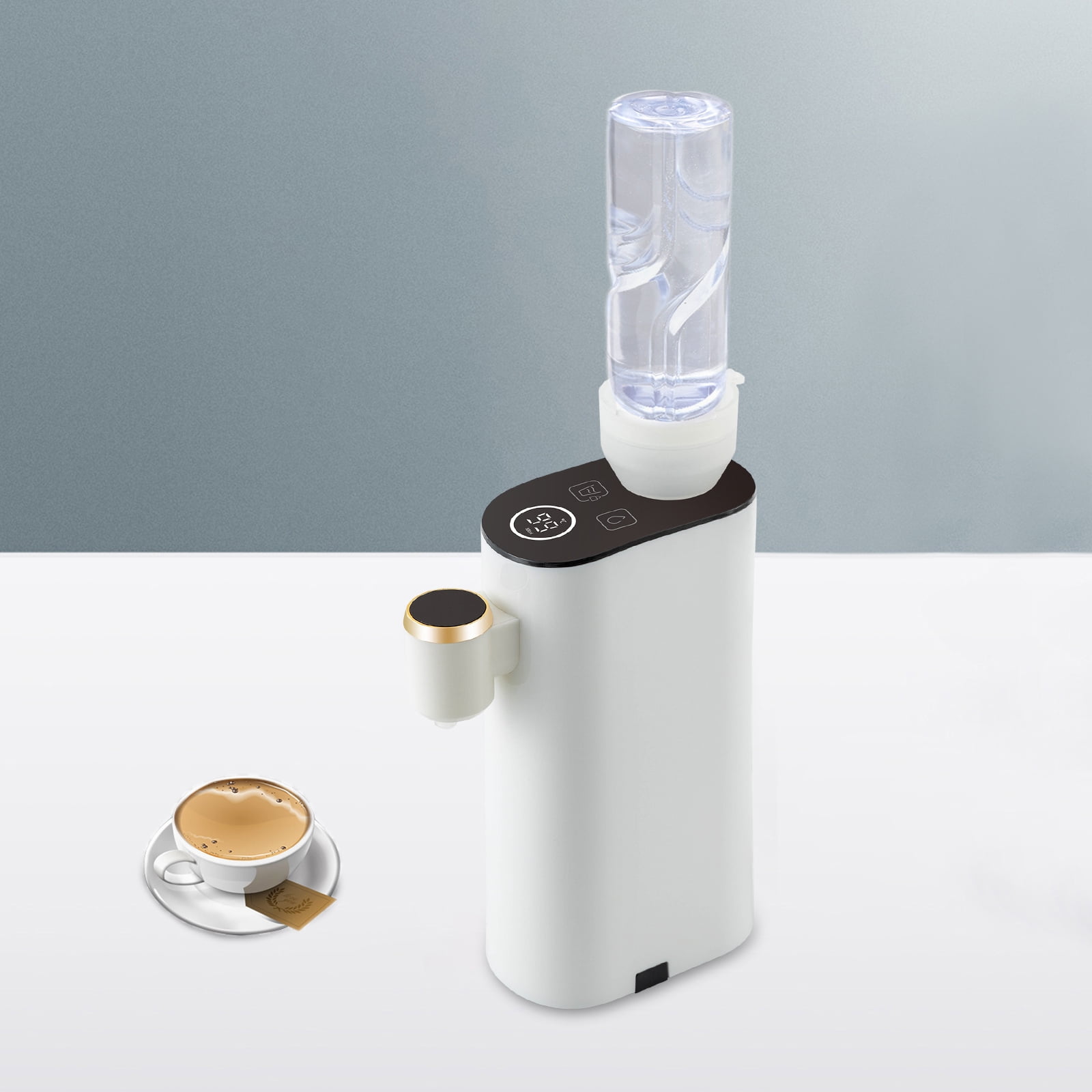 Instant Hot Water Dispenser, Baby Bottle Warmer Formula Dispenser, Mineral/Bottled Water Dispenser, 1500W Portable Water Warmer for Travel, Hotel (Single Machine)