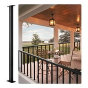 Vevor  36 x 1.5 x 1.5 in. Cable Rail Post Level Deck Stair Post Railing Kit, Black