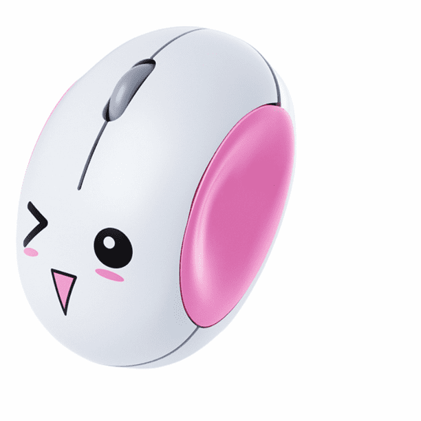 Cute Cartoon Mini Wireless Mouse Rechargeable Usb Silent Optical Mouse playful White Rechargeable Version F422