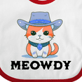 thumbnail image 4 of Inktastic Cowboy Cat Meowdy Boys or Girls Baby Bib, 4 of 4