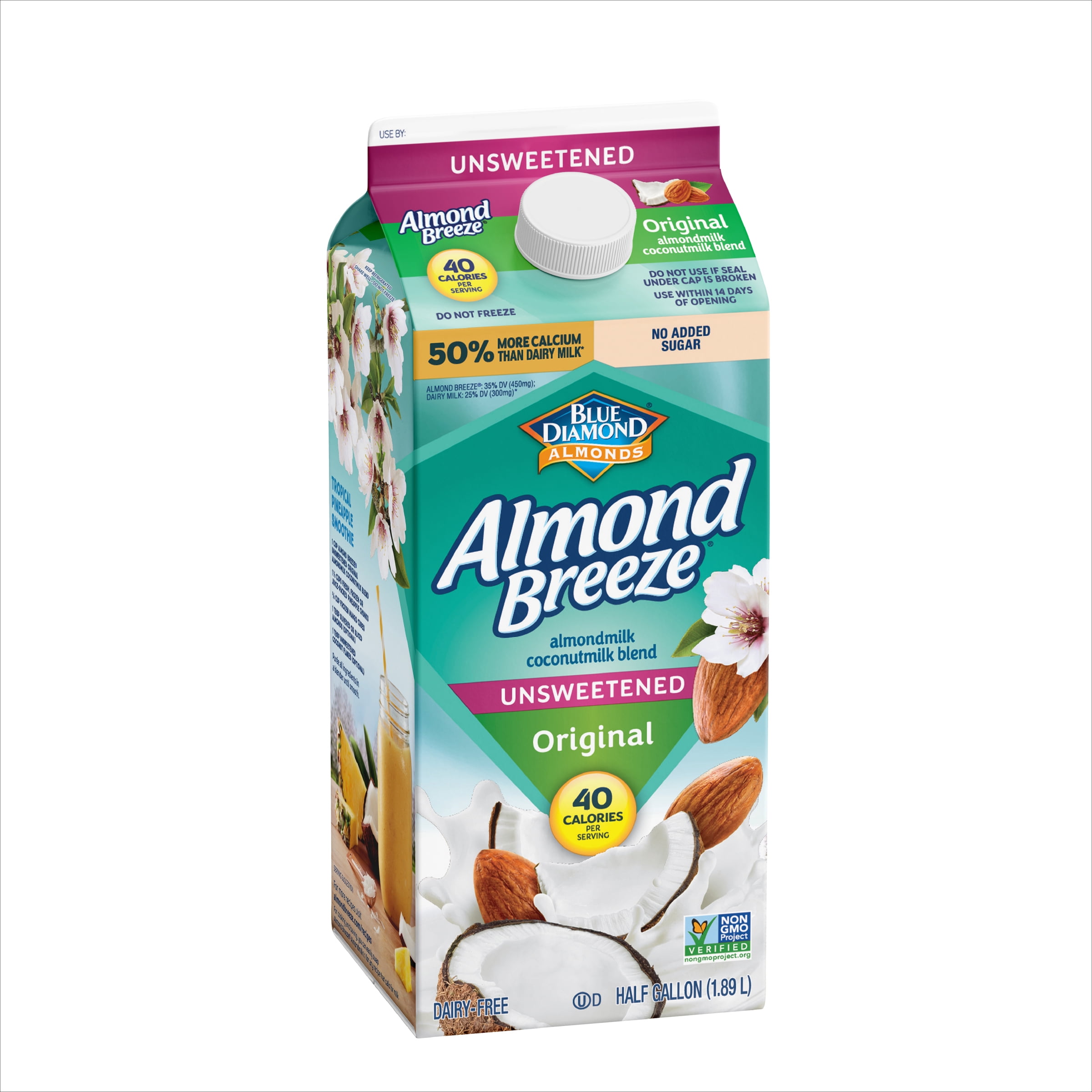 Almond Breeze Coconut Unsweetened Original Almondmilk, 64 oz