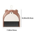 thumbnail image 3 of Mini Ensemble de Nettoyage de Bureau / Pelle Compacte et Trousse de Brosse / Outil de Balayage en Plastique 23,5x18x2 cm / Trousse de Nettoyage de Table Portable / Microles / Collecteur de Débris Multi‐surfaces - Brun/jaune/blanc, 3 of 6