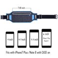 thumbnail image 3 of Running Waist Pack, EpicGadget(TM) Lightweight Water Resistant Reflective Runner Belt Sports Fanny Pack Adjustable Waistband (Light Blue), 3 of 3
