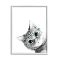 thumbnail image 5 of Stupell Industries Monochrome Cat Kitten Peeking Glasses Portrait, 11 x 14, Design by Annalisa Latella, 5 of 5