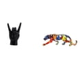 thumbnail image 1 of Estatua del gesto de la roca,Estatuas y figuras de dedos con gestos de música rock,Esculturas de resina con estantes modernos y creativos,esculturas de leopardo,Figura decorativa de leopardo, 1 of 8