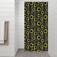 thumbnail image 3 of Vintage Boho Sunflower Shower Curtain 36x72 with Hooks, Yellow Wildflower Floral Bee Butterfly Design, Quick-Dry Polyester for Rustic Country Farmhouse Bathroom Decor, 3 of 5